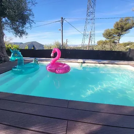ヴィラ Nice, Magnifique Vue Avec Piscine ニース